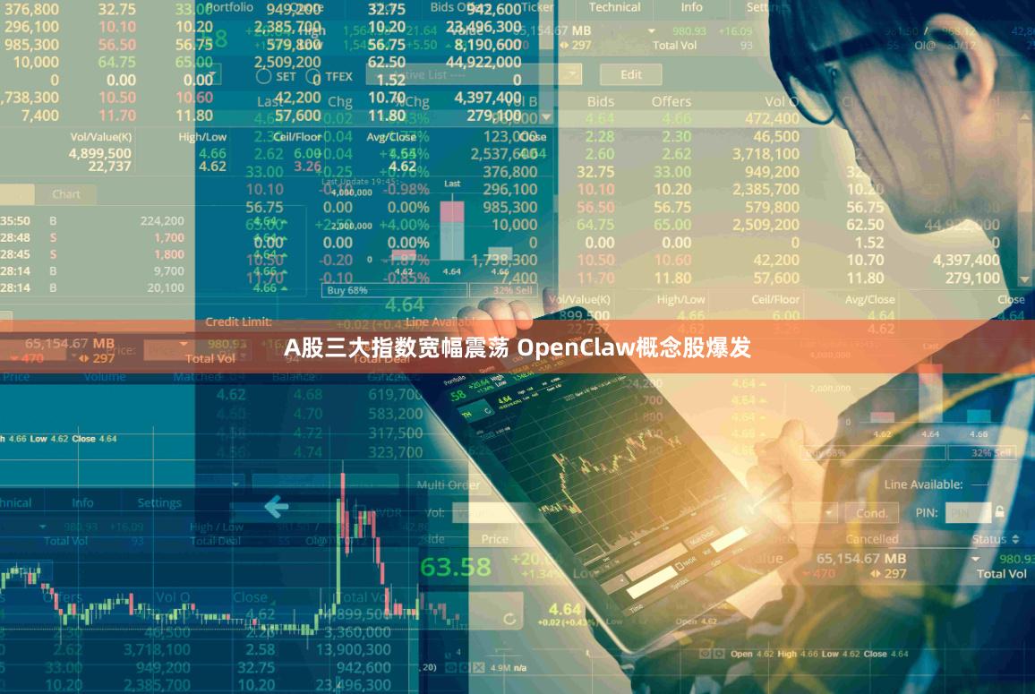 A股三大指数宽幅震荡 OpenClaw概念股爆发